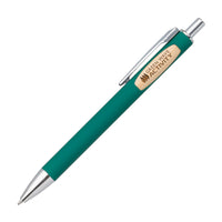 Custom Logo Sylvia Clicker Pen w/Bamboo Accent