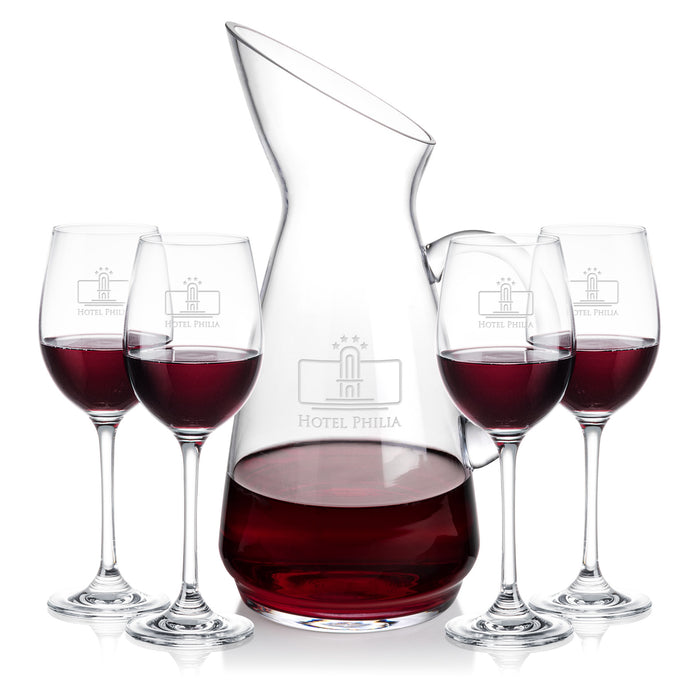 Custom Logo Taroni Carafe & Burlington Wine
