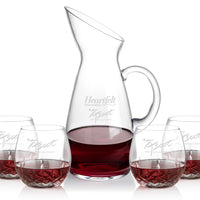 Custom Logo Taroni Carafe & Templeton Stemless Wine