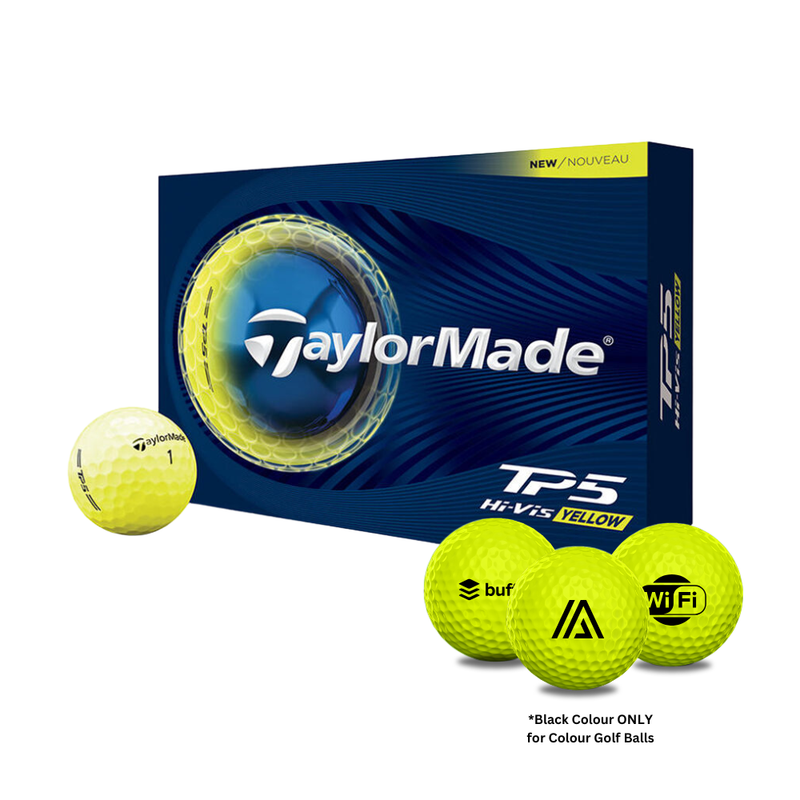 TaylorMade TP5 pix Hi-Vis Yellow 2ダース Custom Logo TaylorMade TP5 Golf Balls - Canadian Pro Shop Online