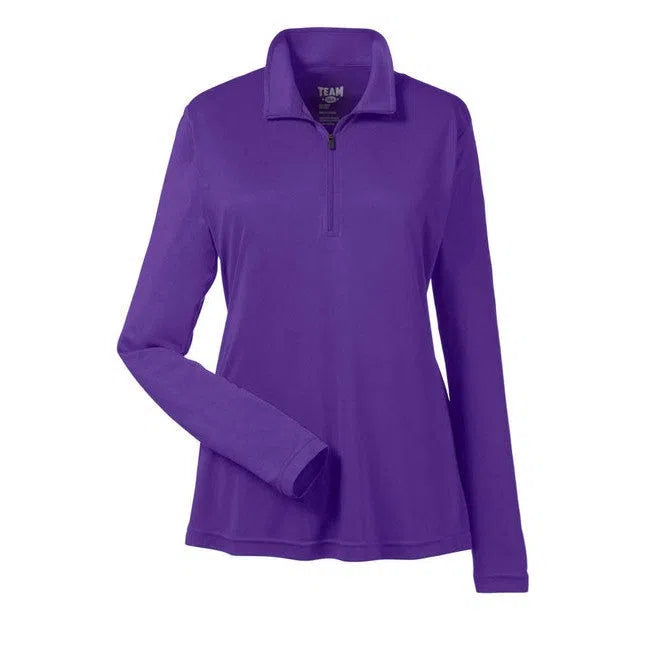 Custom Logo Team 365 Ladies' Zone Performance Quarter-Zip