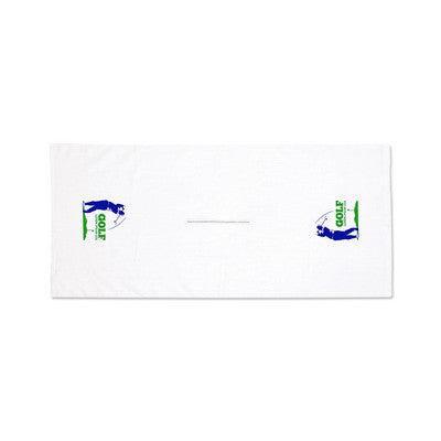 Custom Logo Terry White Caddy Towel