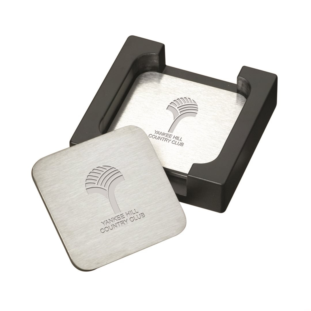 Custom Logo Throw Coaster Set - 6pc