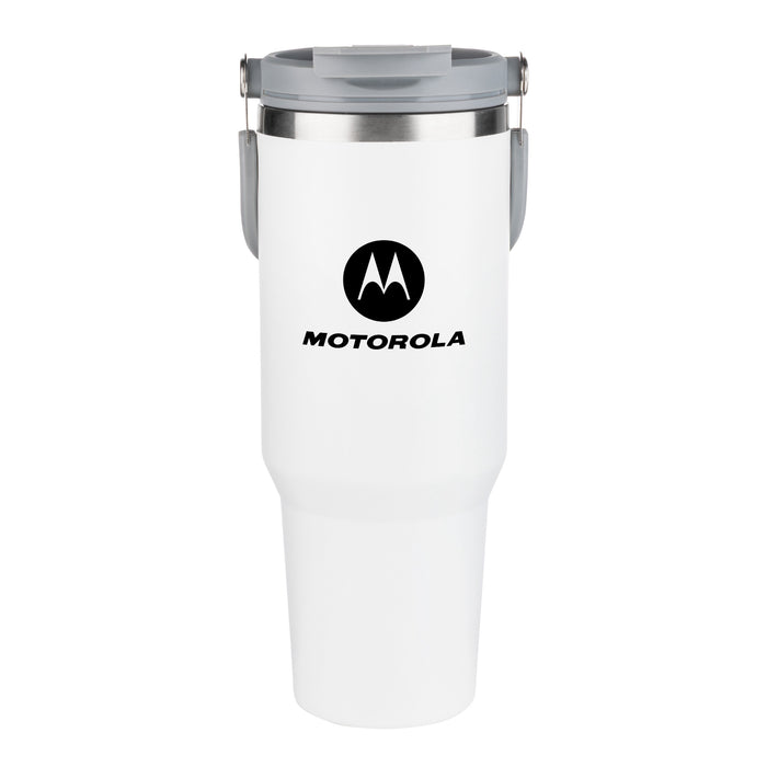 Custom Logo Tirian SS Tumbler w/Carrying Handle - 40oz