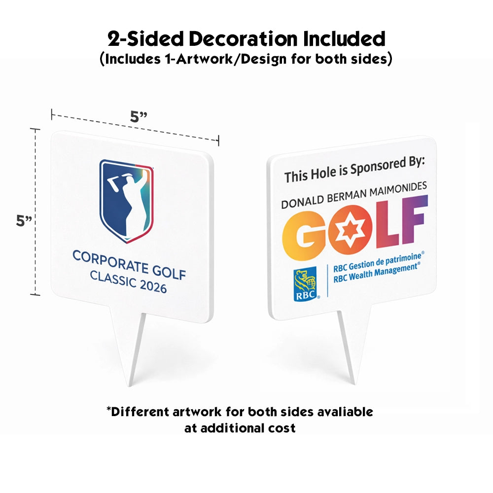 Custom Logo Tournament Tee Box Markers