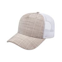 Custom Logo Traditional Five Panel Poly/Rayon with Mesh Back Cap