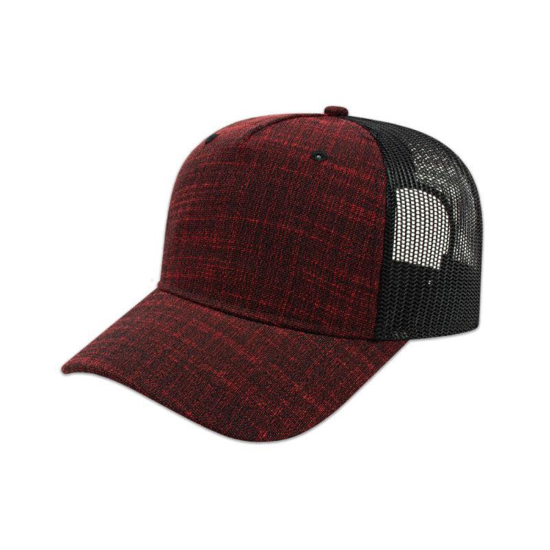 Custom Logo Traditional Five Panel Poly/Rayon with Mesh Back Cap