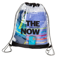 Custom Logo Transparent Drawstring Bag