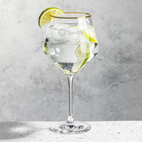 Custom Logo Tucson Gold Rim Gin & Tonic - Deep Etch