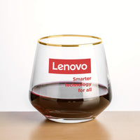 Custom Logo Tucson Gold Rim Stemless Wine - Imprinted