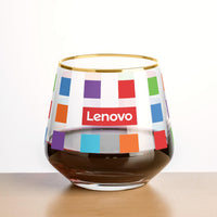 Custom Logo Tucson Gold Rim Stemless Wine - VividPrint™