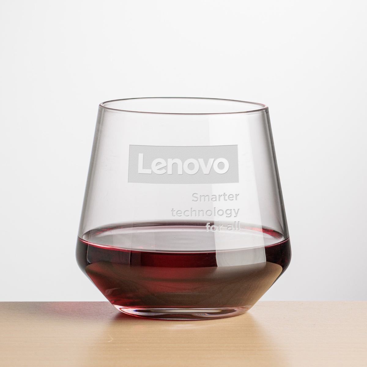 Custom Logo Tucson Stemless Wine - Deep Etch