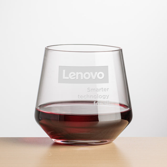 Custom Logo Tucson Stemless Wine - Deep Etch