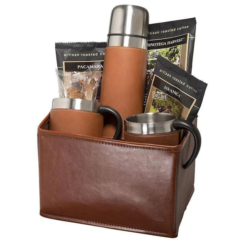 Custom Logo Tuscany Thermal Bottle & Cups Coffee Set