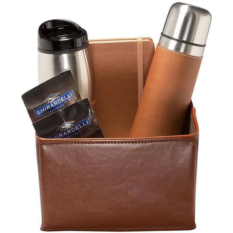 Custom Logo Tuscany Thermal Bottle, Tumbler & Journal Ghirardelli Gift Set