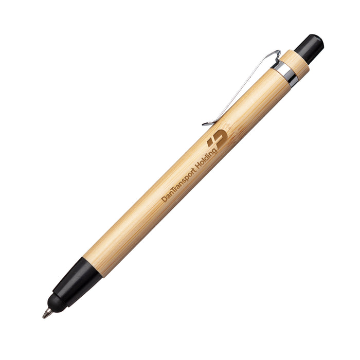 Custom Logo Twain Bamboo Pen & Stylus