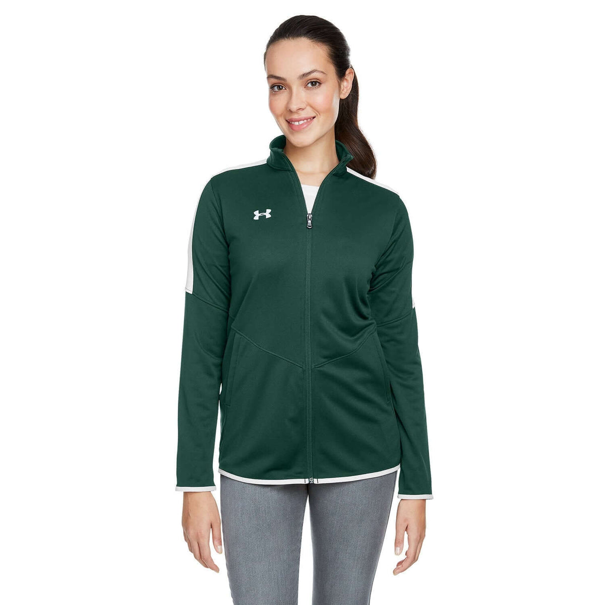 Custom Logo Under Armour Ladies' Rival Knit Jacket - Womens