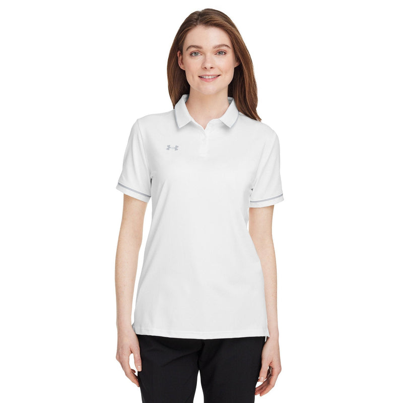 Custom Logo Under Armour Tipped Teams Performance Polo - Womens - Embroidery