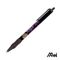 Custom Logo Value Slim Grip Pen Vividprint™ Barrel & Matte Colored Trim