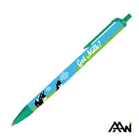 Custom Logo Value Slim Vividprint™ Pen w/Matte Trim
