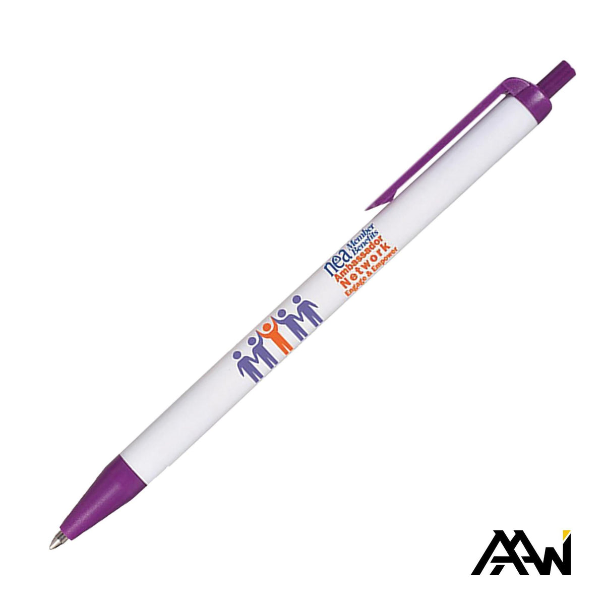 Custom Logo Value Slim Vividprint™ Pen w/Matte Trim