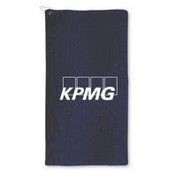 Custom Logo Velour Golf Towel with Grommet & Hook
