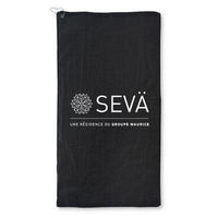 Custom Logo Velour Golf Towel with Grommet & Hook
