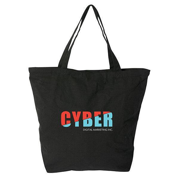Custom Logo Vineu 10 oz Cotton Premium Tote With Zipper