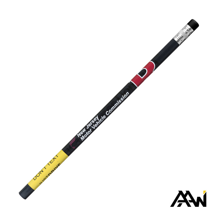 Custom Logo VividPrint™ Pencil w/Eraser