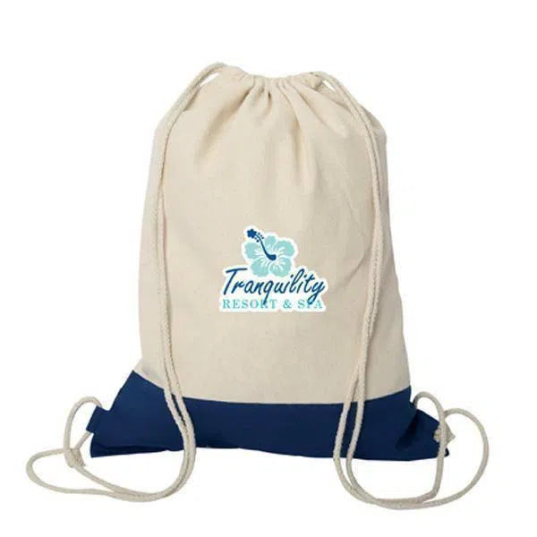 Custom Logo Westport Cotton Drawstring Cinch