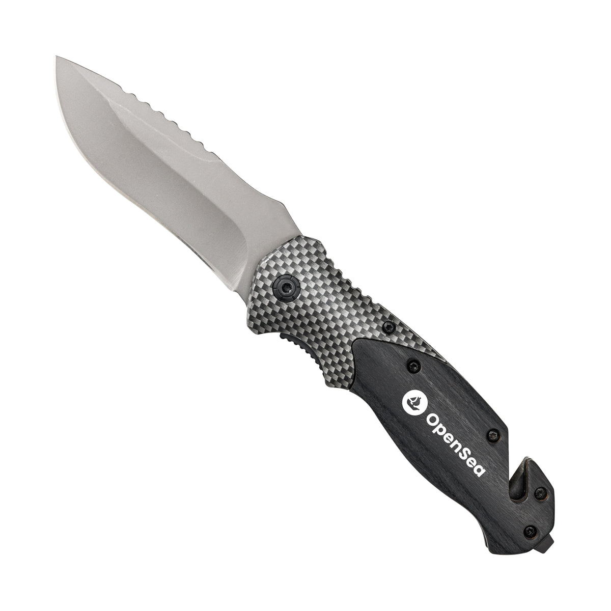 Custom Logo Whitetail Pakka Wood Pocket Knife