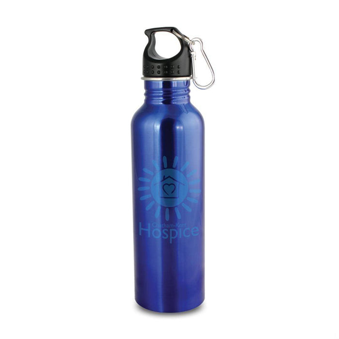 Custom Logo Wide Mouth Flair Bottle with Carabiner - 25oz