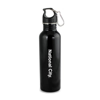 Custom Logo Wide Mouth Flair Bottle with Carabiner - 25oz