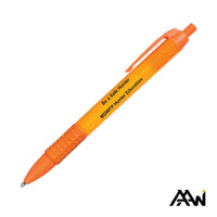Custom Logo Widebody Grip Pen Translucent Barrel - Matte