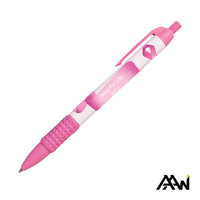 Custom Logo Widebody Grip Pen VividPrint™ Barrel - Matte Colored Accent