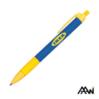 Custom Logo Widebody Grip Pen VividPrint™ Barrel - Matte Colored Accent