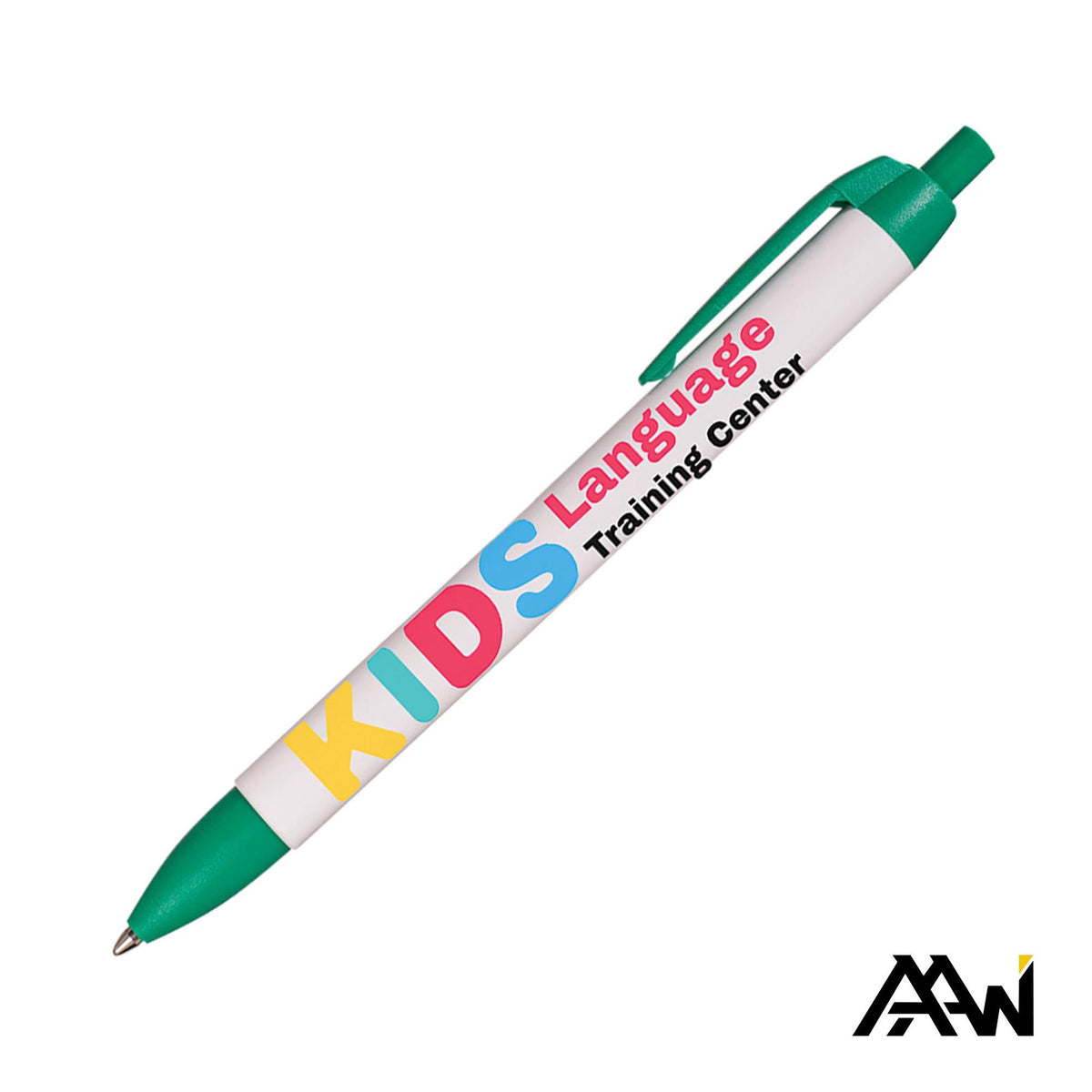 Custom Logo Widebody Pen Vividprint™ Barrel - Matte Colored Accent