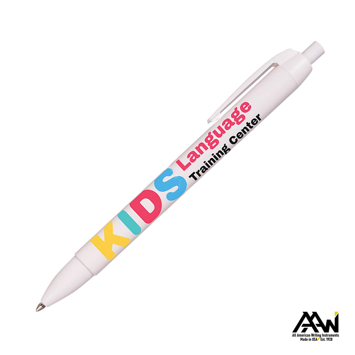 Custom Logo Widebody Pen Vividprint™ Barrel - Matte Colored Accent