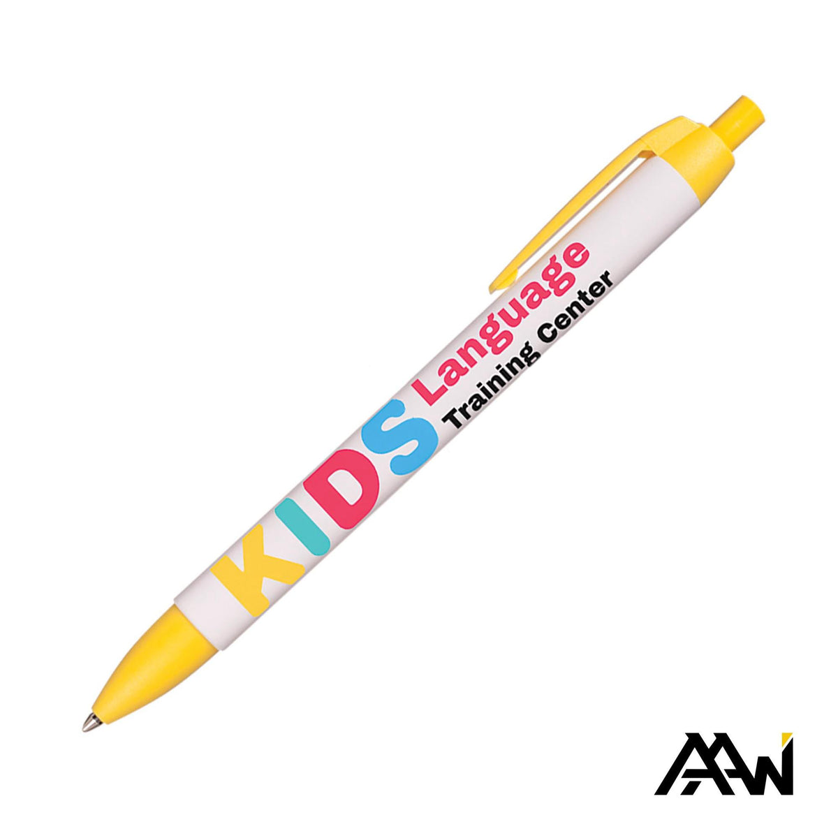 Custom Logo Widebody Pen Vividprint™ Barrel - Matte Colored Accent