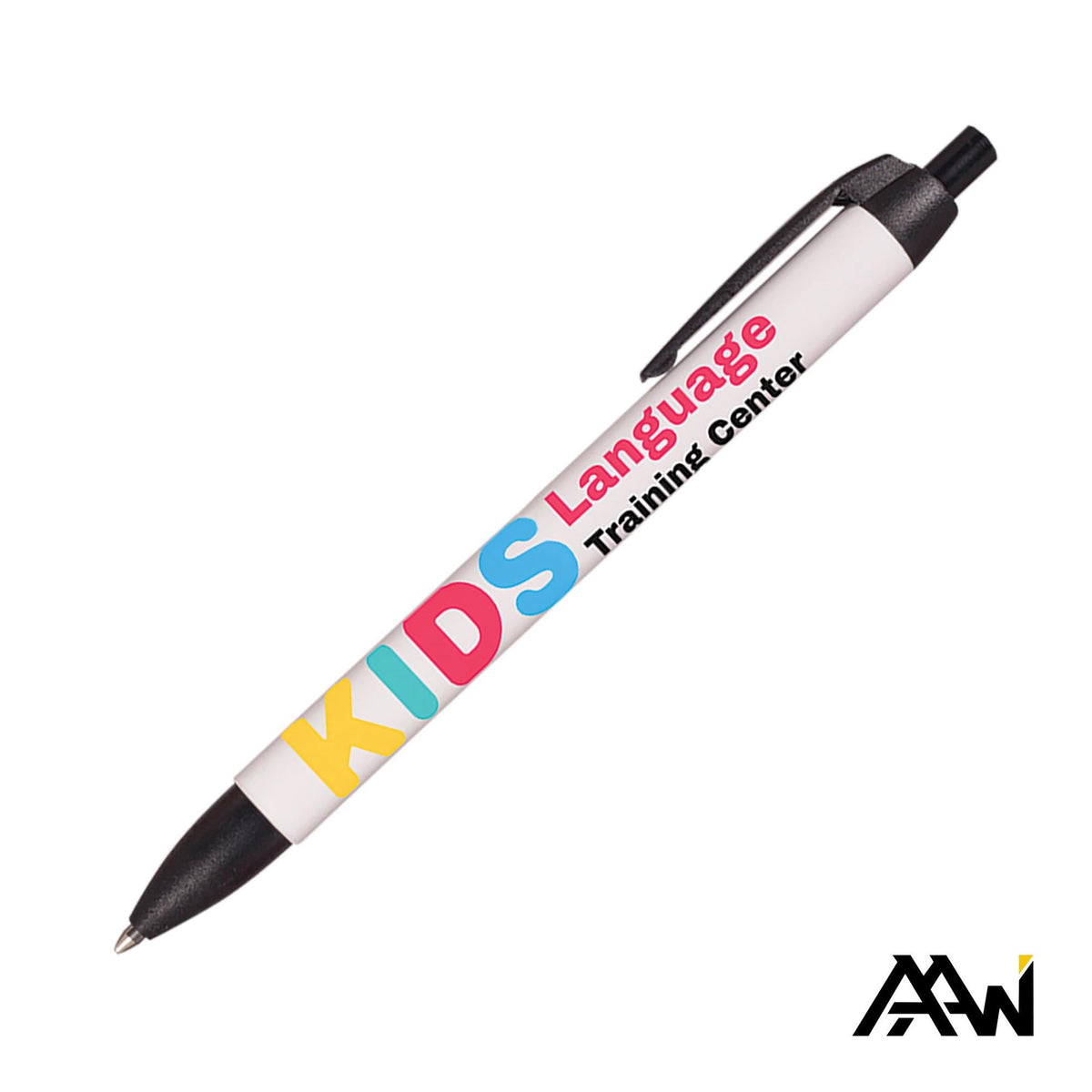 Custom Logo Widebody Pen Vividprint™ Barrel - Matte Colored Accent