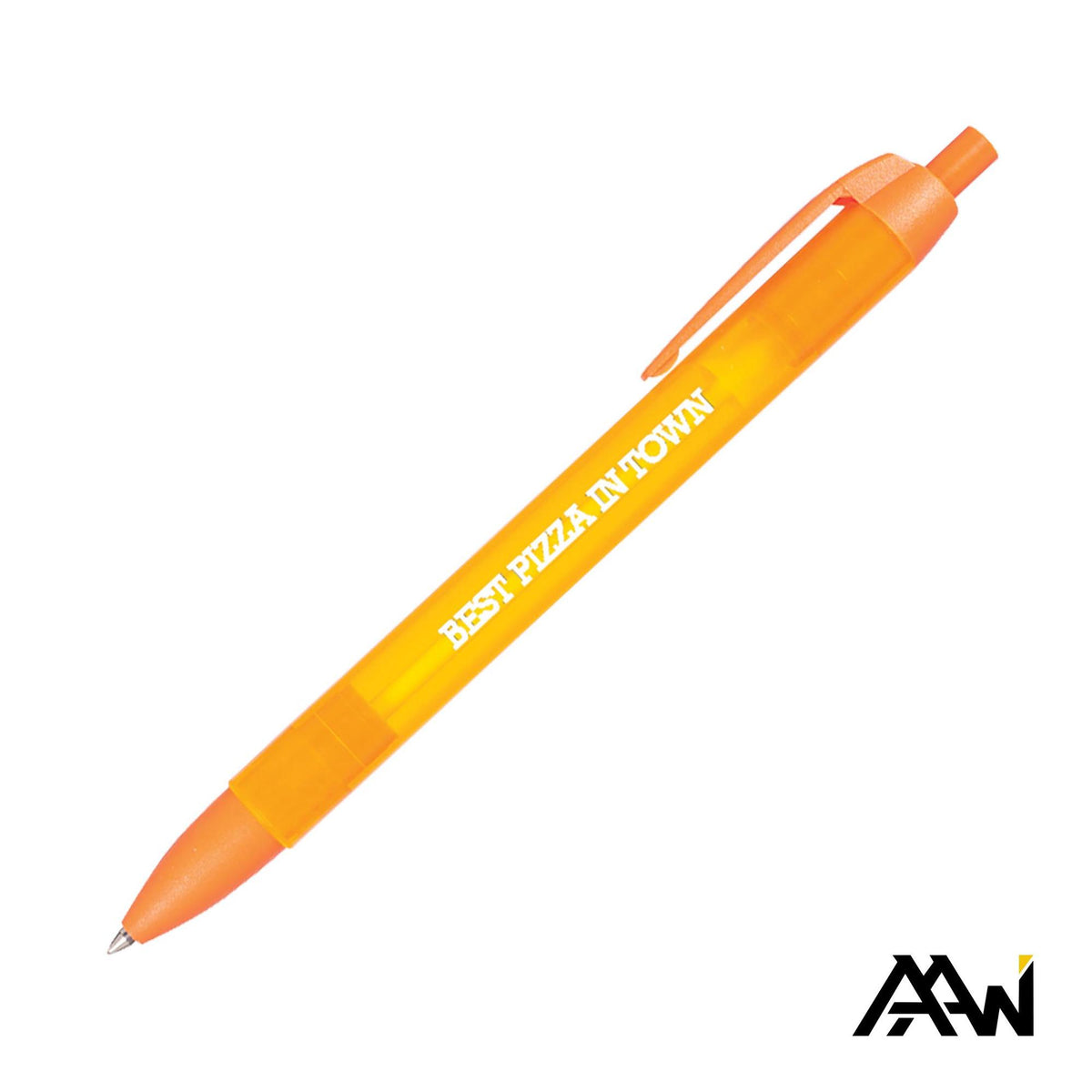 Custom Logo Widebody Pen w/Translucent Barrel - Matte Colored Accent