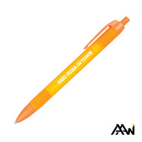 Custom Logo Widebody Pen w/Translucent Barrel - Matte Colored Accent