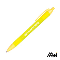 Custom Logo Widebody Pen w/Translucent Barrel - Matte Colored Accent
