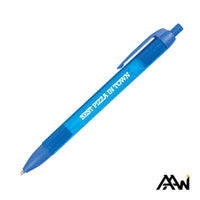 Custom Logo Widebody Pen w/Translucent Barrel - Matte Colored Accent
