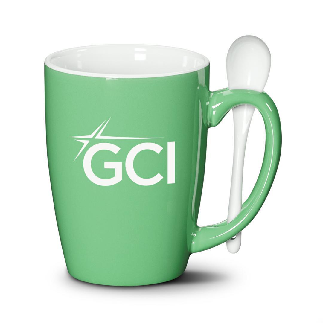 Custom Logo Winfield Mug & Spoon 15oz - Imprinted