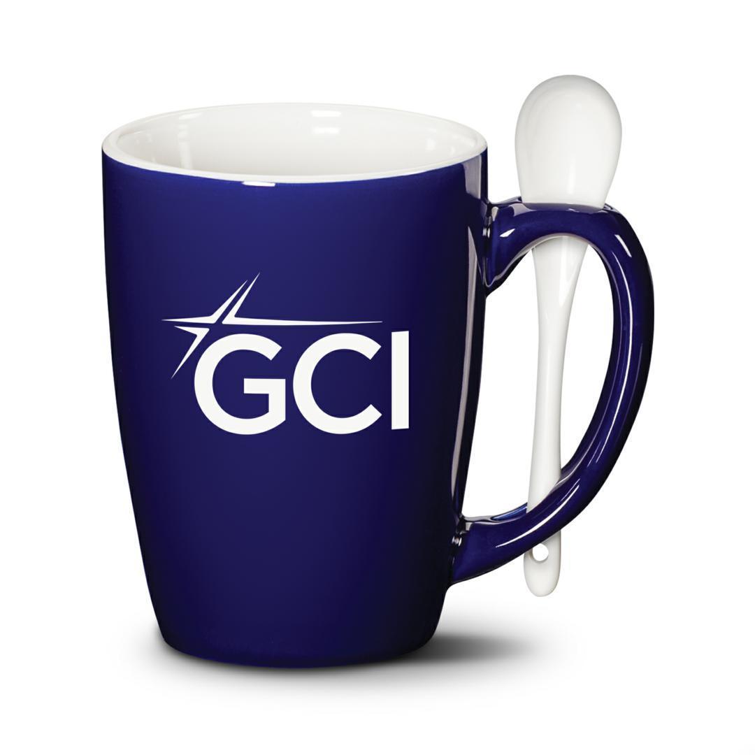 Custom Logo Winfield Mug & Spoon 15oz - Imprinted
