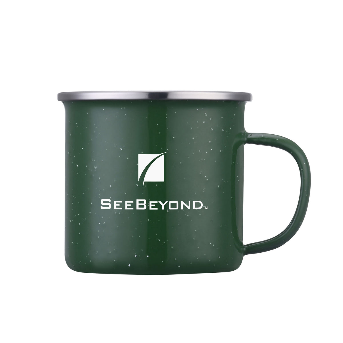 Custom Logo Wren Enamel Mug w/SS Rim - 16oz
