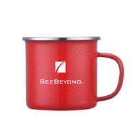 Custom Logo Wren Enamel Mug w/SS Rim - 16oz