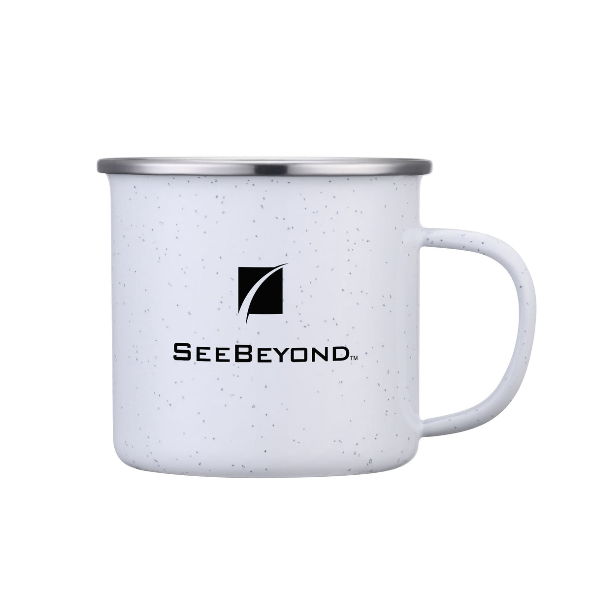 Custom Logo Wren Enamel Mug w/SS Rim - 16oz