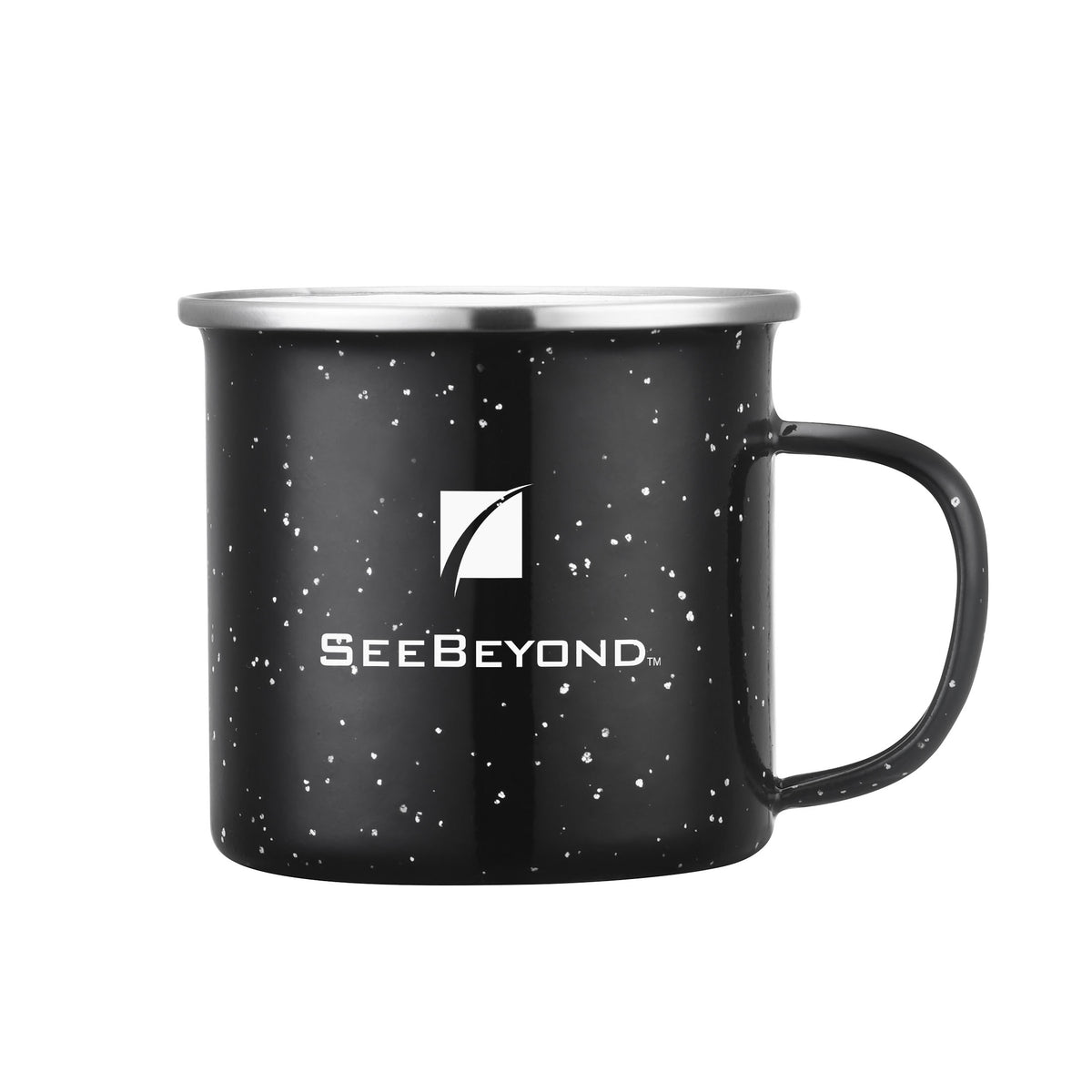 Custom Logo Wren Enamel Mug w/SS Rim - 16oz